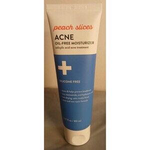 Peach Slices Acne Oil-Free Moisturizer 2.82 Fl Oz/80ml Salicylic Acid Acne Treat
